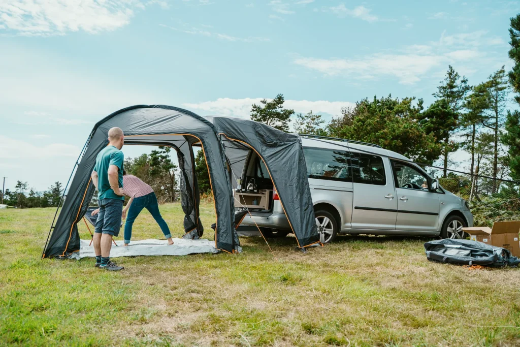 Folding Camper Vans July — campervan exterior.