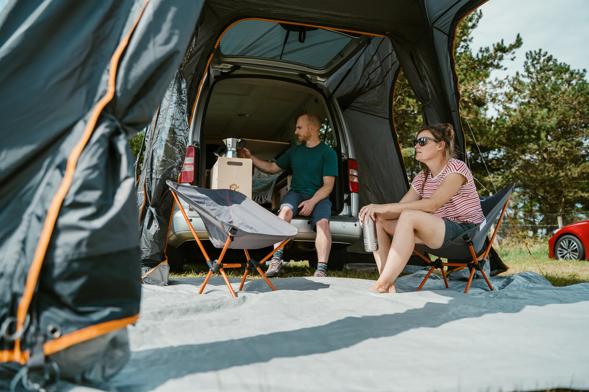 Folding Camper Vans — interior conversion detail.