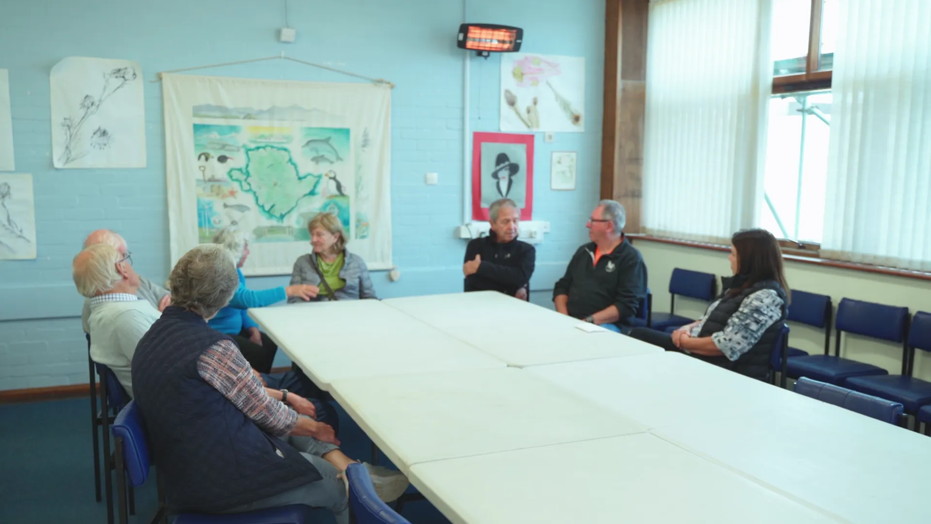 Bodorgan community centre committee meeting — Menter Môn film about rural Anglesey community spaces.