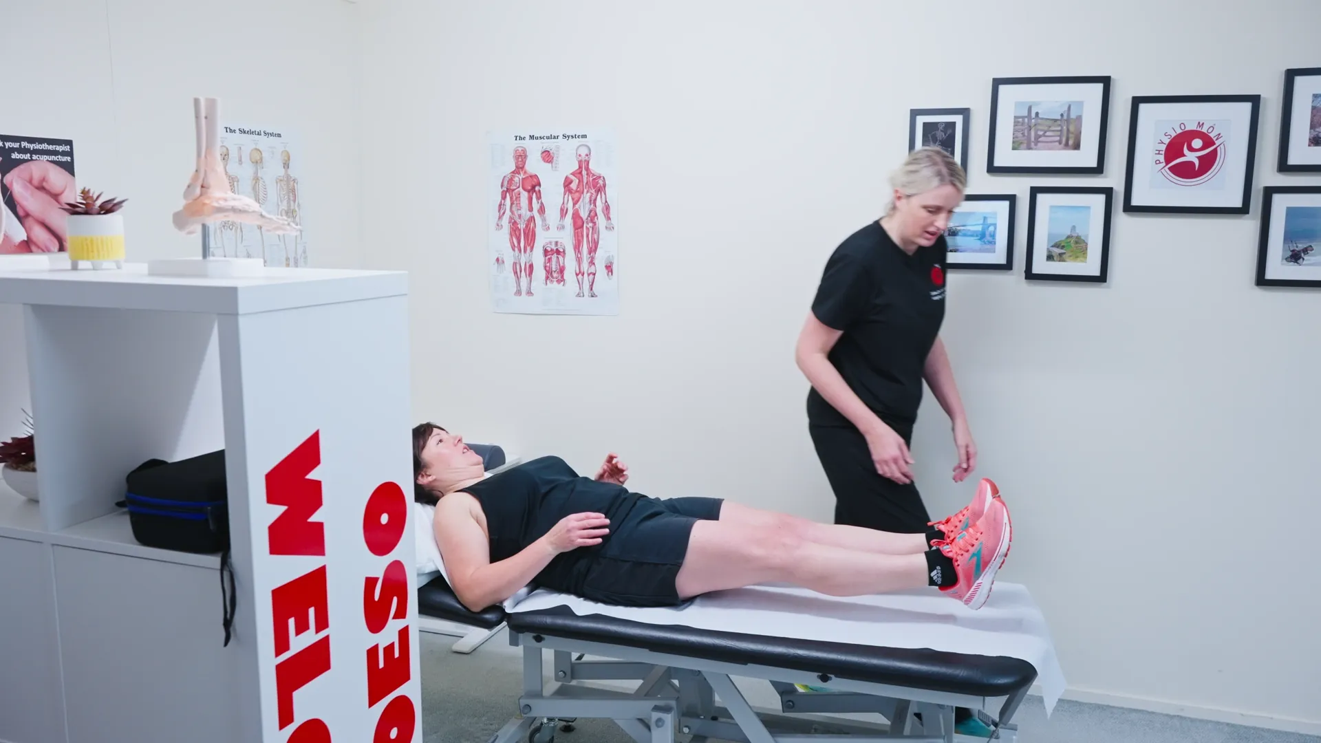 PhysioMon clinical session captured for brand documentary.